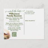 Carte Postale Faire-part Réunion familiale Enregistrer la date Code QR sud- (Dos)