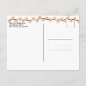 Carte Postale Faire-part Réunion Familiale Enregistrer La Date Feuilles De  (Dos)