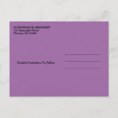 Carte Postale Faire-part Réunion Familiale Enregistrer La Date Tribal Turtl (Dos)