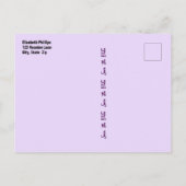 Carte Postale Faire-part Réunion Familiale Enregistrer La Date Typographie (Dos)