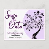 Carte Postale Faire-part Réunion Familiale Enregistrer La Date Typographie (Devant)