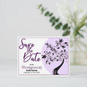 Carte Postale Faire-part Réunion Familiale Enregistrer La Date Typographie (Debout devant)