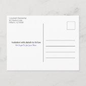 Carte Postale Faire-part Réunion Familiale Extérieure Enregistrer La Date M (Dos)