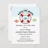 Carte Postale Faire-part Réunion familiale ou fête Enregistrer la date (Devant / Derrière)