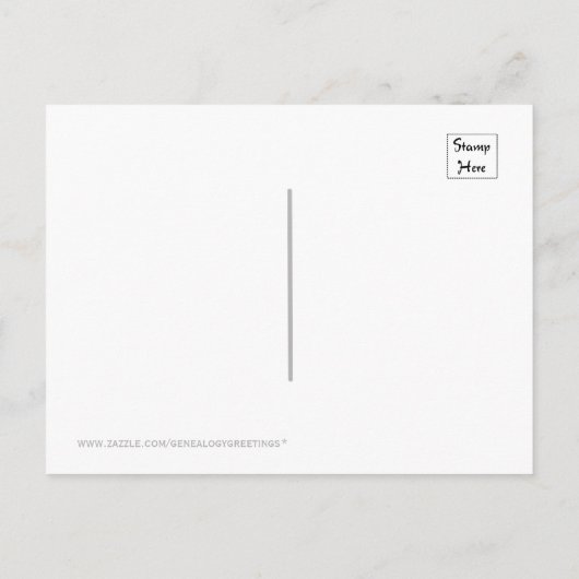 Carte Postale Faire-part Réunion familiale ou fête Enregistrer la date (Dos)