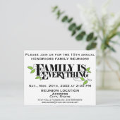 Carte postale faire-part réunion famille (Debout devant)