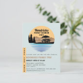 Carte postale faire-part réunion famille (Debout devant)