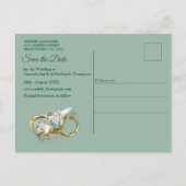 Carte Postale Faire-part Rêves du temple royal du paon doré (Dos)