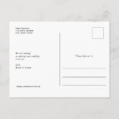 Carte Postale Faire-part Rien de fantaisie juste amour, moderne enregistrer (Dos)