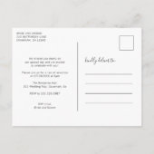 Carte Postale Faire-part Rien de Fantastique Juste un Simple Mariage en Amo (Dos)