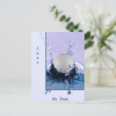 Carte Postale Faire-part Risque d'eau (Debout devant)