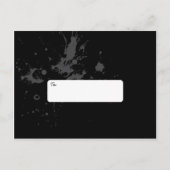 Carte Postale Faire-part Rock & Roll Grungy Heart Photo Enregistrer la date (Dos)