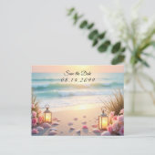 Carte Postale Faire-part Romance Océanique Sous La Lumière Côtière (Debout devant)