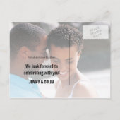 Carte Postale Faire-part Romantic Las Vegas Mariage Photo Enregistrer La Da (Dos)