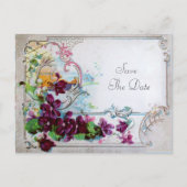 CARTE POSTALE FAIRE-PART ROMANTICA 4 ENREGISTRER LA DATE (Devant)