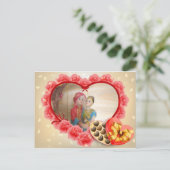 Carte Postale Faire-part Romantique Amour Coeur Art Imprimer (Debout devant)