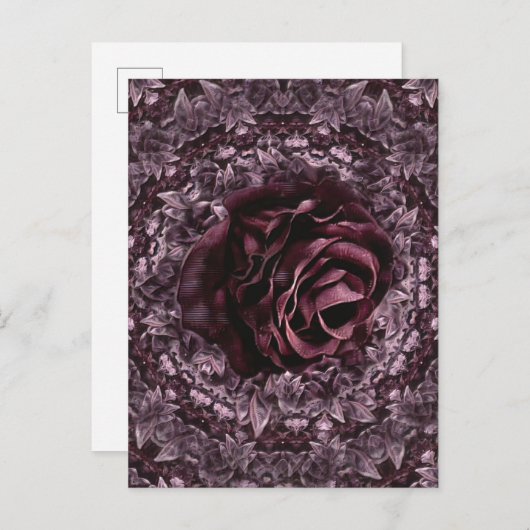 Carte Postale Faire-part Rosace Mandala  (Devant / Derrière)