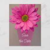 Carte Postale Faire-part Rose Daisy in Vase Wedding Enregistrer la date (Devant)
