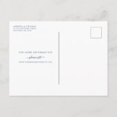 Carte Postale Faire-part Rose de marine Parties scintillant d'or géométriqu (Dos)