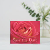 Carte Postale Faire-part Rose Enregistrez la date 60e anniversaire - (Debout devant)
