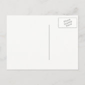 Carte Postale Faire-part Rose gold écriture géométrique vert save the date (Dos)