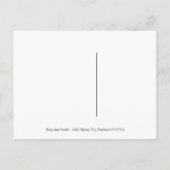 Carte Postale Faire-part Rose Gold Fête de Noël Enregistrez La Date (Dos)