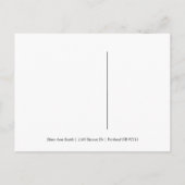 Carte Postale Faire-part Rose Gold Red Christmas Enregistrer la date Holly  (Dos)