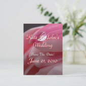 Carte Postale Faire-part Rose rose rose (Debout devant)