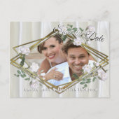 Carte Postale Faire-part Roses d'aquarelle blanche peints sur la soie de ch (Devant)