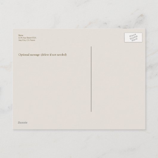 Carte Postale Faire-part Roses élégants Enregistrer la date (Dos)