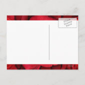 Carte Postale Faire-part Roses rouges - mariage enregistrer la date invitat (Dos)