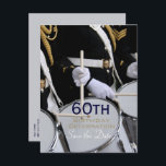 Carte Postale Faire-part Royal British Band 60th Birthday Enregistrer la da<br><div class="desc">The Royal British Legion Band - Personnalisable 60th Birthday Enregistrer la carte postale Date. Vous pouvez facilement modifier la couleur,  la police,  la taille et la position du texte en cliquant sur le bouton personnaliser. Invitation correspondante et livre d'hôtes. Livre d'anniversaire correspondant (carnet en spirale).</div>