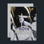 Carte Postale Faire-part Royal British Band 60th Birthday Enregistrer la da<br><div class="desc">The Royal British Legion Band - Personnalisable 60th Birthday Enregistrer la carte postale Date. Vous pouvez facilement modifier la couleur,  la police,  la taille et la position du texte en cliquant sur le bouton personnaliser. Invitation correspondante et livre d'hôtes. Livre d'anniversaire correspondant (carnet en spirale).</div>