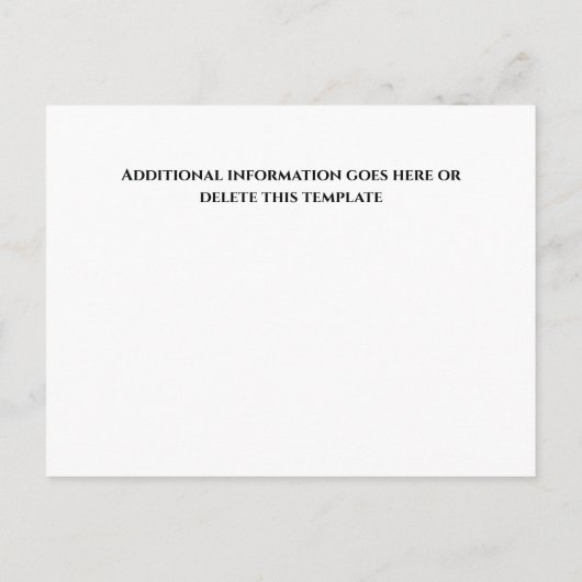 Carte Postale Faire-part Ruban noir noeud blanc invités VIP ouverture offic (Dos)