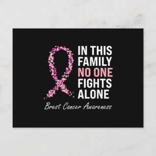 Carte Postale Faire-part Ruban Rose Femmes S de Sensibilisation au Cancer d