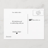 Carte Postale Faire-part Russe aquarelle Mountain Pine Forest Date de sauve (Dos)