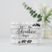 Carte Postale Faire-part Russe Aventure Bois Ours Bois Grossesse (Debout devant)