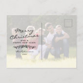 Carte Postale Faire-part Russe Noël hiver vacances 4 Photo (Dos)