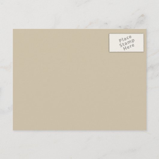 Carte Postale Faire-part Rust Red et ivoire renards Enregistrer la date (Dos)