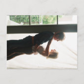 Carte Postale Faire-part Rustic Boho Heart Calendar Photo Enregistrer la da (Dos)