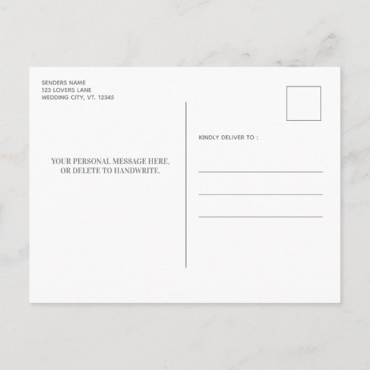 Carte Postale Faire-part Rustic Chalkboard Photo Collage Graduation (Dos)