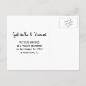 Carte Postale Faire-part Rustic Country Grange Wood Mariage Photo (Dos)