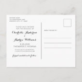 Carte Postale Faire-part Rustic Country Photo Horse Enregistrer La Date (Dos)