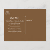 Carte Postale Faire-part Rustic Country Western Wood & Lights Enregistrer l (Dos)