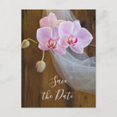 Carte Postale Faire-part Rustic Elegant Orchid Grange Mariage Enregistrer l (Devant)