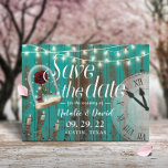 Carte Postale Faire-part Rustic Fairytale Mariage Turquoise Grange Enregist<br><div class="desc">Rustic Turquoise Grange Bois chandelabra & Horloge Fairytale Wedding Enregistrer la date Annonces.</div>