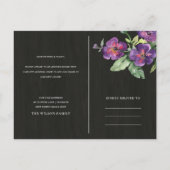 CARTE POSTALE FAIRE-PART RUSTIC KRAFT FLORAL BIRD HOUSE MOUVEMENT D'ADRESSE (Dos)