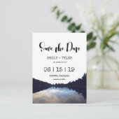 Carte Postale Faire-part ©Rustic Lake Reflections Au bord du lac, pensez à  (Debout devant)