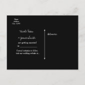 Carte Postale Faire-part Rustic Night Tree & Mason Jar Lights Enregistrer l (Dos)