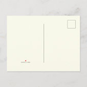 Carte Postale Faire-part Rustic Pine Tree Boho Ivory Wedding (Dos)